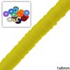 Rubber Rondelle Beads 1x6mm