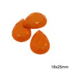 Plastic Pearshape Stone 18x25mm