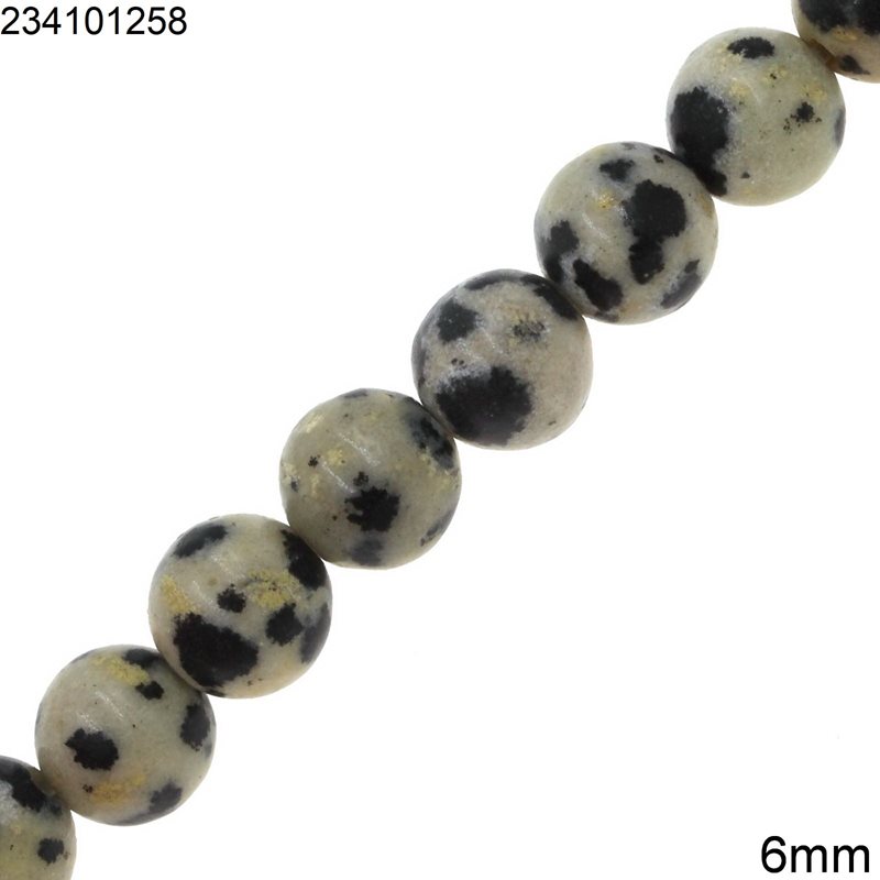 Jasper Sesame Round Beads 6mm