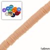 Rubber Rondelle Beads 1x6mm