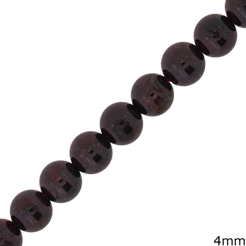 Garnet Beads 4mm