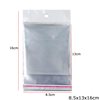 Plastic Transparent Packing Bag with Hang Hole & Sticker 8.5x13x16cm 109pieces/100gr