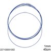 Stainless Steel Wire Necklace 1mm, 45cm