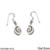 Silver 925 Hook Earrings with Shiva's Eye 