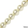 Plastic Pearl B 10mm, 180pcs/strand