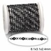 Stainless Steel Ball Spacer Chain 8.5x3.5x2.6mm