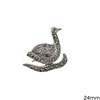 Silver 925 Brooch Duck with Marcasite 24mm