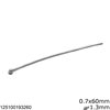 Silver 925 Head Pin 0.7mm with Ball 1.3mm