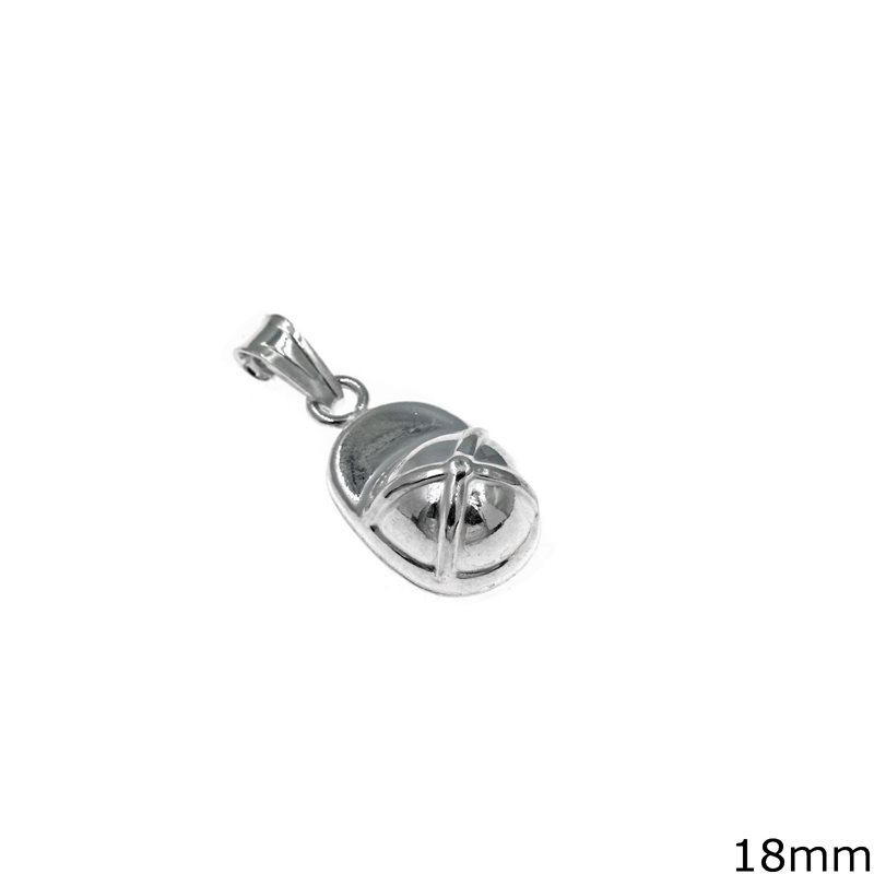 Silver 925 Pendant Hat 18mm