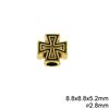 Casting Cross Bead 8.8x5.2mm with Hole 2.8mm