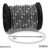 Stainless Steel Snake Chain 0.9mm with Ball 3mm