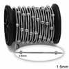 Stainless Steel Snake Chain 1.5mm with Ball 3.8mm