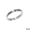 Silver 925 Ring ''Υπεραγία Θεοτόκε'' 3mm