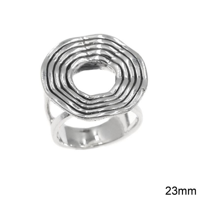 Δαχτυλίδι Ασημένιο  925 Κύκλος 23mm