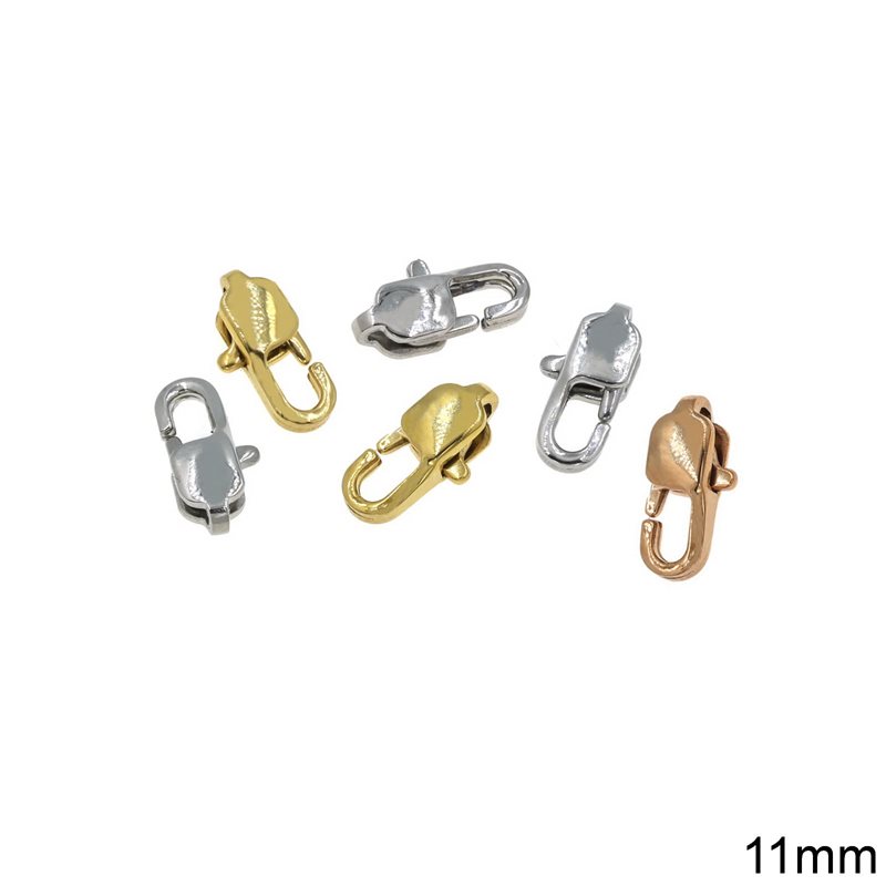 Stainless Steel Lobster Claw Clasp 11mm