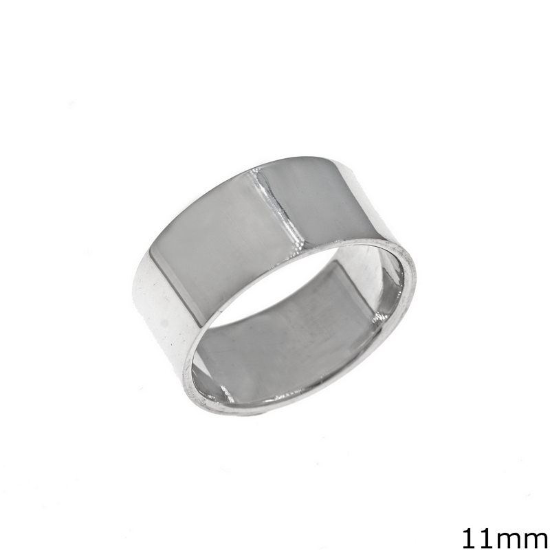 Silver  925 Lustre Ring 11mm