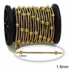 Stainless Steel Snake Chain 1.5mm with Ball 3.8mm