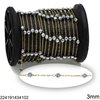 Stainless Steel Link Chain with Hematite Beads 3-10mm