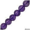 Amethyst Round Beads 4mm