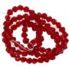 Faceted Glass Twisted Bead 4mm