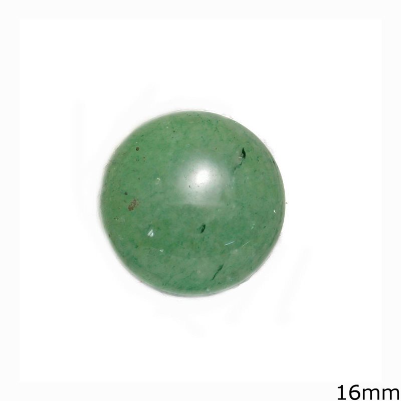 Πέτρα Ημιπολύτιμη Αβεντουρίνη Καπουσόν Στρογγυλό 16mm