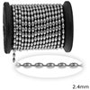 Stainless Steel Oval Ball Chain 2.4mm