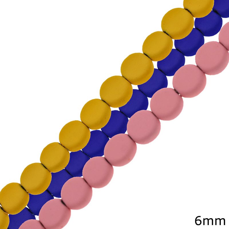 Hematine Beads Disk 6mm