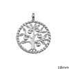 Silver 925 Pendant Tree of Life 18mm