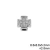 Casting Cross Bead 8.8x5.2mm with Hole 2.8mm