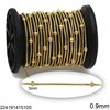 Stainless Steel Snake Chain 0.9mm with Ball 3mm