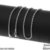 Stainless Steel Rope Chain 2mm