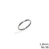 Silver  925 Hammered Ring 1.8mm