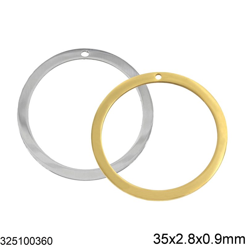 Κρίκος Ατσάλινος Πλακέ 35x2.8x0.9mm