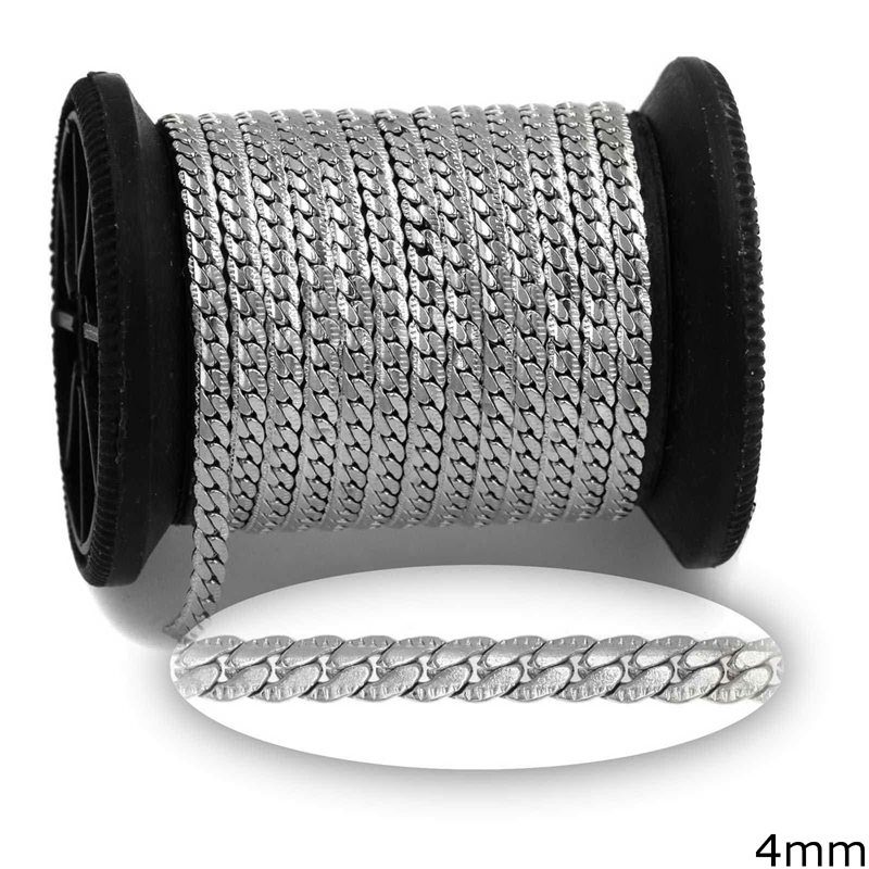 Stainless Steel Herringbone Chain 4mm