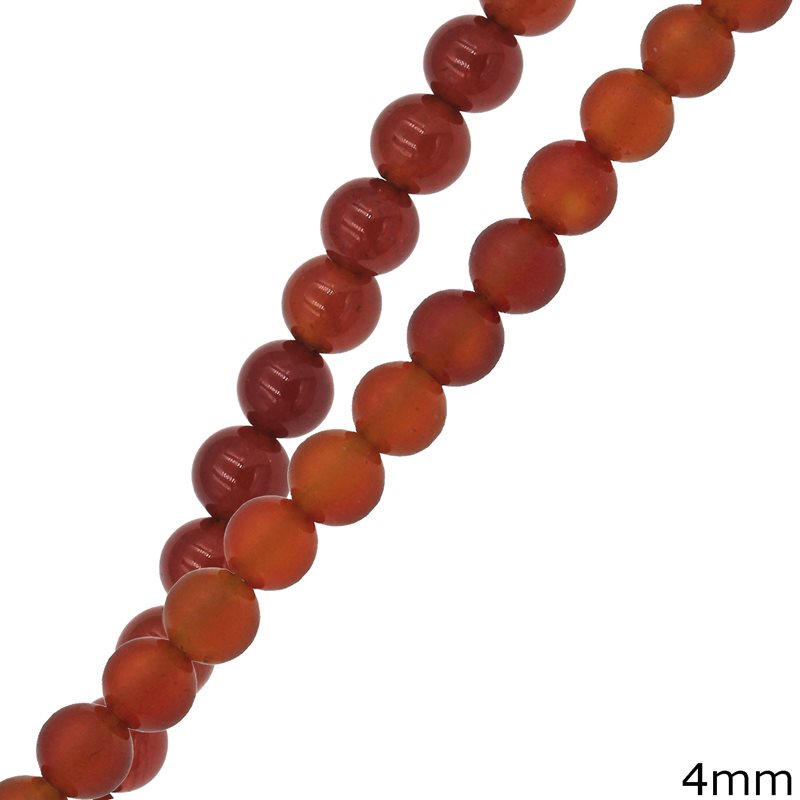 Carneol Beads 4mm