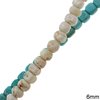 Howlite Irregular Cube Beads 4mm