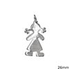 Silver 925 Stamped Pendant Child 26mm