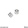 Silver 925 Round Pendant with Zircon 3-6mm