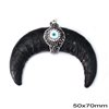 Pendant Horn with Marcasite Shamballa and MOP  