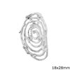 Silver 925 Pendant Spiral 18x28mm