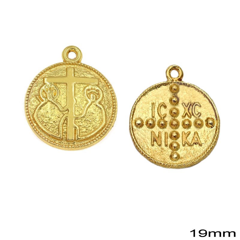 Casting Constantinato Coin Pendant 19mm