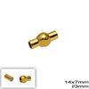 Brass Magnetic Clasp 14x7mm 