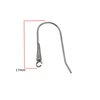 Silver 925 Earring Hook 17mm Thickness 0,5mm