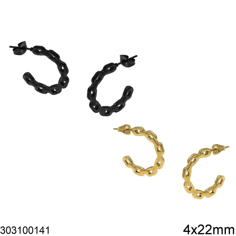 Stainless Steel Earrings Chain 4x22mm