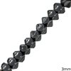 Hematite Rondelle Beads 3mm