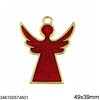 New Years Lucky Charm Angel with Enamel 49x39mm