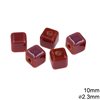 Ceramic Cube Bead 10mm with hole 2.3mm