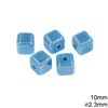 Ceramic Cube Bead 10mm with hole 2.3mm