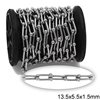 Stainless Steel "Horseshoe" Link Chain 13.5x5.5x1.5mm