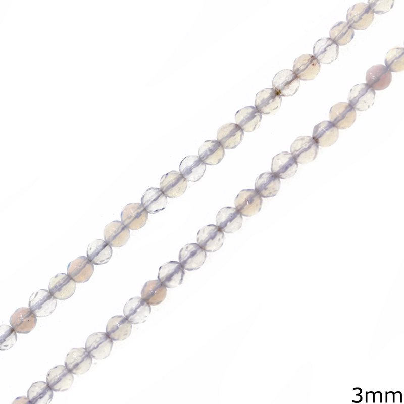 Moonstone Faceted Beads 3mm